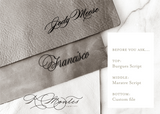 Personalized Leather Blotter: Whiskey
