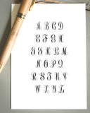 Round Address Stamp #024