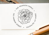Round Address Stamp #046