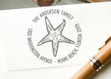 Round Address Stamp #080