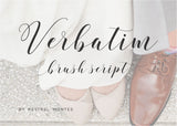 Verbatim Calligraphy Font-wedding invitation font-Ink Me This