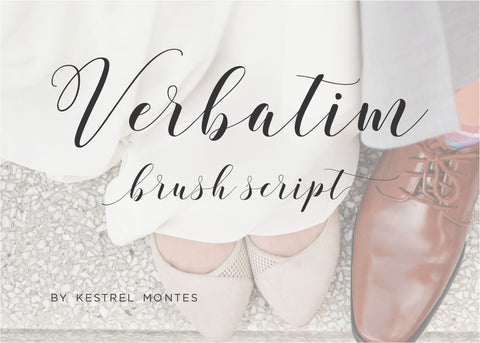 Verbatim Calligraphy Font-wedding invitation font-Ink Me This